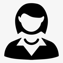 用户的商业女性女商人女性女性用户图标高清图片