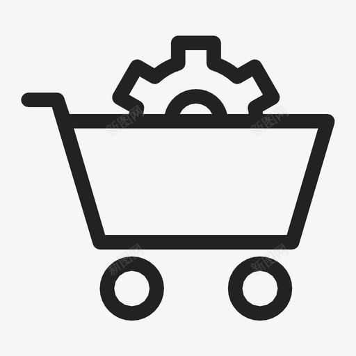 购物车图表选项图标svg_新图网 https://ixintu.com 图表 设置 购物车 选项 首选项