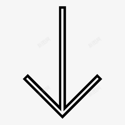 方向箭头下图标svg_新图网 https://ixintu.com 下 向下 指向下 方向 方向箭头指向下 箭头