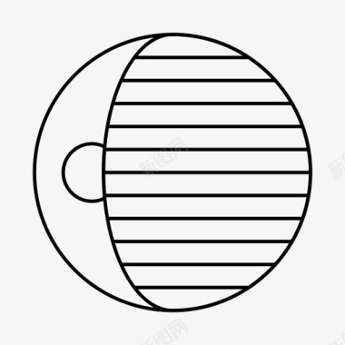 月球天文学星系图标图标