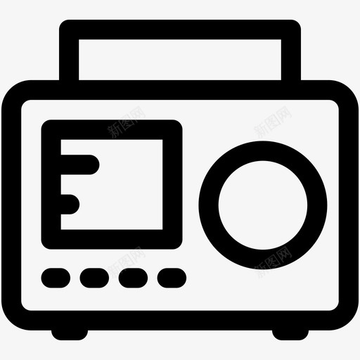 音箱盒式录音机录音机图标svg_新图网 https://ixintu.com 录音机 电子图标集 盒式录音机 立体声收音机 音箱