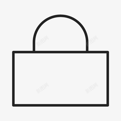 锁定挂锁保护图标svg_新图网 https://ixintu.com 保护 基本 安全 挂锁 锁定