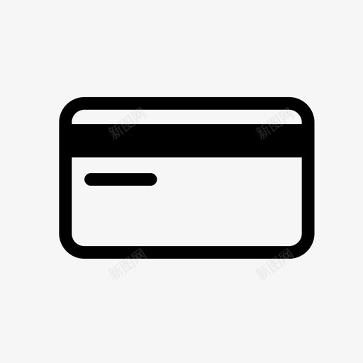 信用卡银行卡图标svg_新图网 https://ixintu.com 信用卡 卡 商店 娱乐和购物 磁卡 购物 银行
