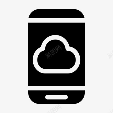 智能手机云手机云服务图标图标