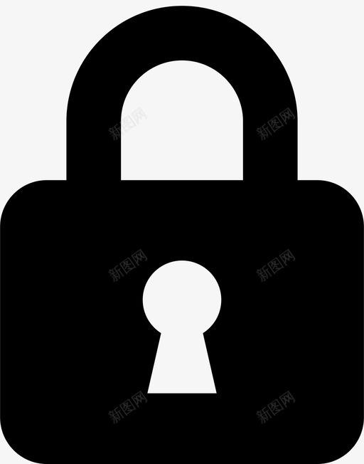 锁挂锁受保护图标svg_新图网 https://ixintu.com 受保护 安全 挂锁 设备图标 锁