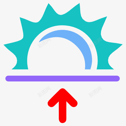 日出高潮早晨图标svg_新图网 https://ixintu.com 天气 日出 早晨 高潮