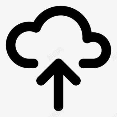 云上传共享传输图标图标