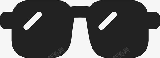 太阳镜防护墨镜图标svg_新图网 https://ixintu.com 墨镜 太阳眼镜 太阳镜 智能 防护 防晒 黑色墨镜