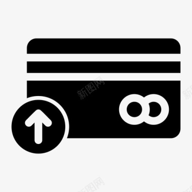 银行卡上传转账安全资金图标图标