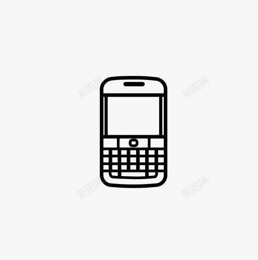 智能手机黑莓iphone图标svg_新图网 https://ixintu.com iphone 技术 智能手机 电子产品 键盘 黑莓
