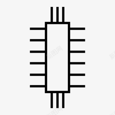 晶体管芯片电路图标图标