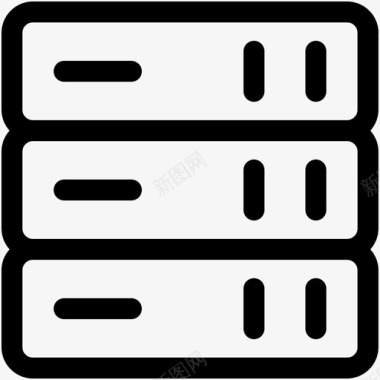 服务器托管共享信息服务器机架图标图标