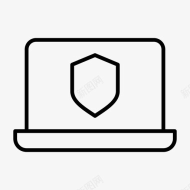 安全笔记本笔记本电脑屏幕macbook图标图标