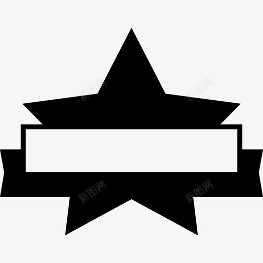 明星和旗帜形状奖项图标svg_新图网 https://ixintu.com 奖项 形状 明星和旗帜