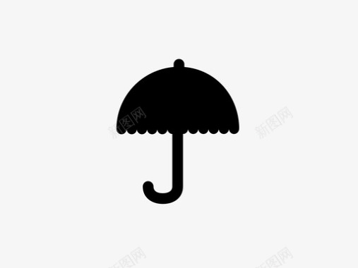 雨伞胸罩包裹图标图标