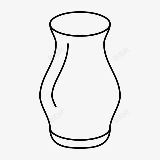采购产品花瓶装饰花瓶图标svg_新图网 https://ixintu.com 内部 花瓶 装饰 轮廓灯 采购产品花瓶