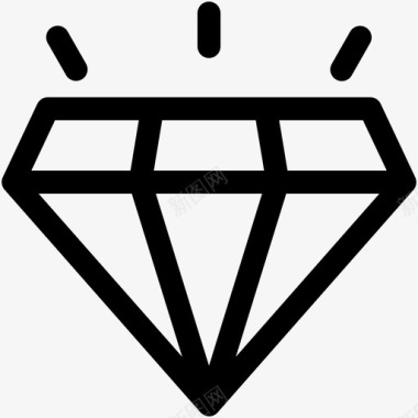 钻石宝石爱情图标图标