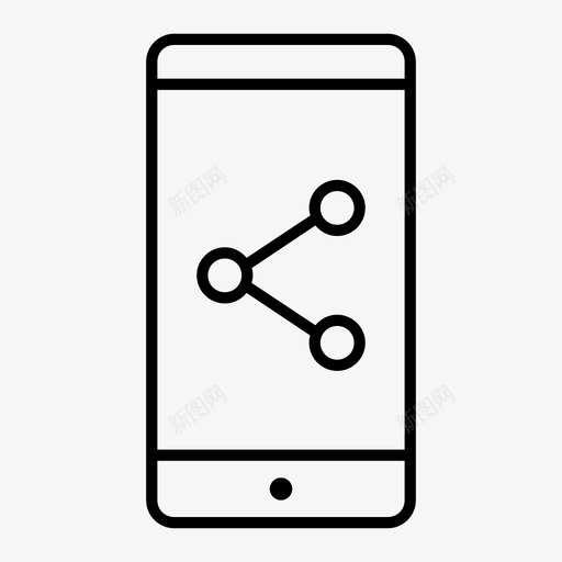 共享智能手机android手机图标svg_新图网 https://ixintu.com android iphone 共享智能手机 手机