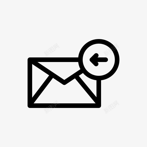 接收电子邮件传入接收图标svg_新图网 https://ixintu.com 传入 接收 接收电子邮件 简单电子邮件图标