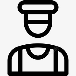 经销商服务服务员房间酒店员工图标高清图片