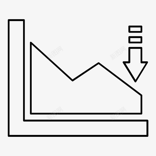 图表下跌概述图标svg_新图网 https://ixintu.com 下跌 图表 图表概述 概述 销售