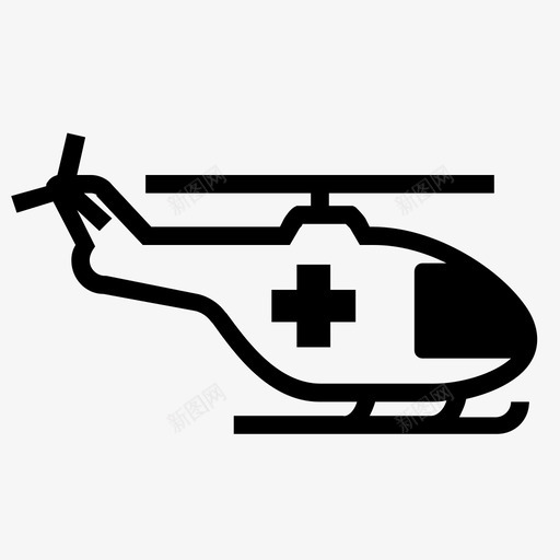 紧急直升机事故急救图标svg_新图网 https://ixintu.com 事故 复苏 急救 救援人员 紧急直升机