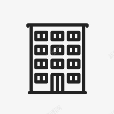 公寓大楼家庭图标图标