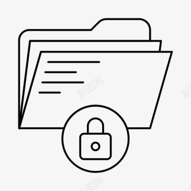 锁定文件夹文档文件图标图标
