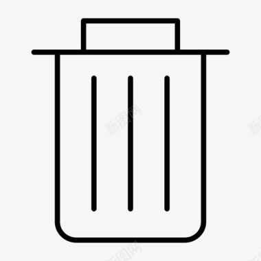 垃圾桶出售回收图标图标