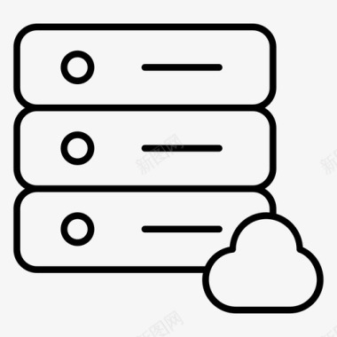 云服务器虚拟服务器共享存储图标图标
