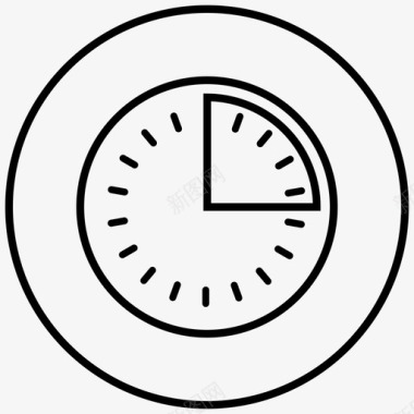 计时器时钟时间表图标图标