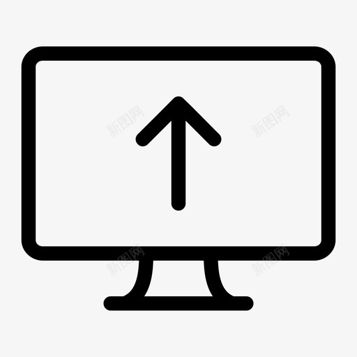 电脑显示器上传电脑屏幕显示器图标svg_新图网 https://ixintu.com led显示器 显示器 液晶显示器 电脑屏幕 电脑显示器上传