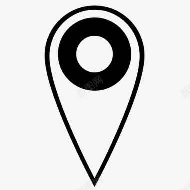 地图标识目的地这里图标