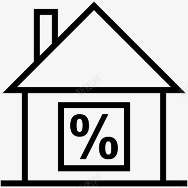 属性值住宅百分号图标图标