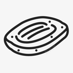 皮塔皮塔面包烘焙面包房图标高清图片