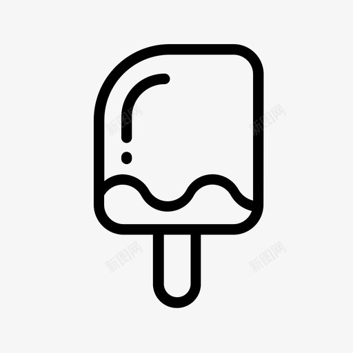 冰棒奶油食物图标svg_新图网 https://ixintu.com 冰棒 冰激凌 奶油 甜食 食物 饮料