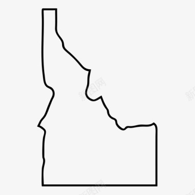 爱达荷州西北部土豆图标图标