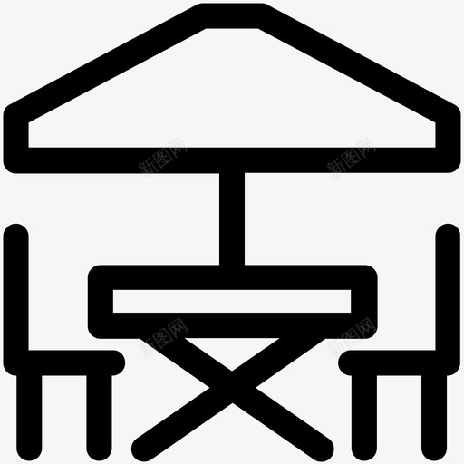 餐桌椅子家具图标svg_新图网 https://ixintu.com 家具 旅游可爱的图标 椅子 餐厅餐桌 餐桌