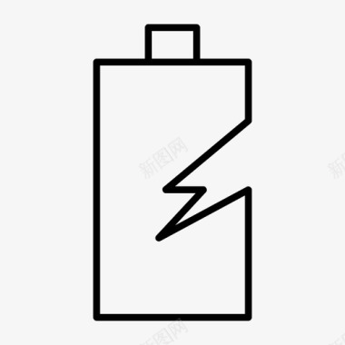 电池泄漏损坏电力图标图标