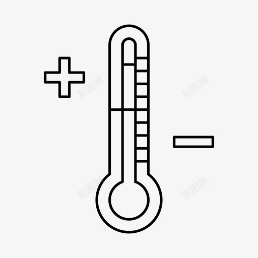 温度计预报炎热图标svg_新图网 https://ixintu.com 天气 温度 温度计 炎热 预报