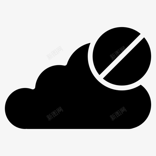 云取消数据图标svg_新图网 https://ixintu.com 云 取消 存储 拒绝 数据 网络和共享稳定
