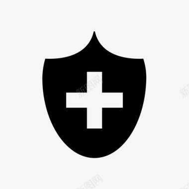 保护十字军安全图标图标