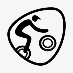 摩托车越野赛bmx自行车摩托车越野赛自行车图标高清图片