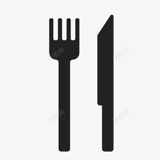餐厅酒吧餐具图标svg_新图网 https://ixintu.com 刀 午餐 叉子 吃的 晚餐 酒吧 食物 餐具 餐厅