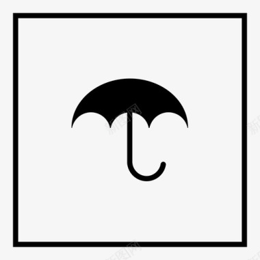 雨伞秋日保护伞图标图标