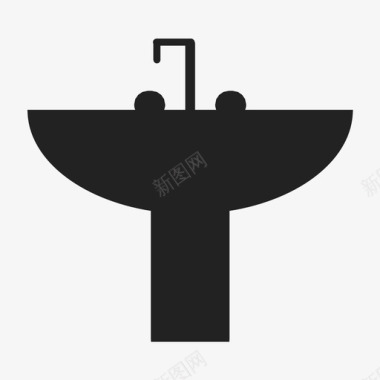 洗脸盆盥洗室水槽图标图标