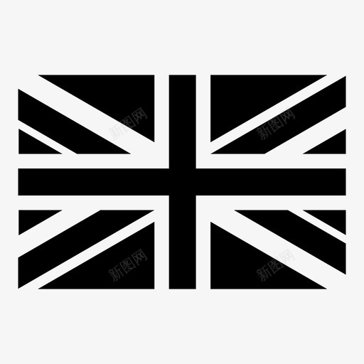 英国国家国旗图标svg_新图网 https://ixintu.com 几何图形 国家 国旗 旗帜 标识 英国