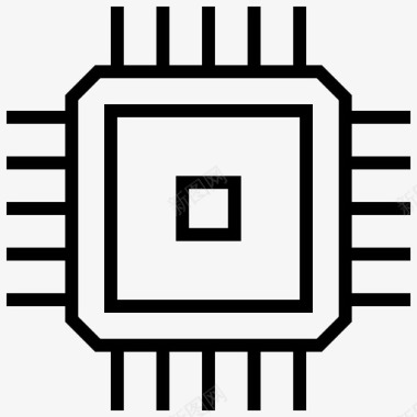 处理器芯片计算机操作计算机布线图标图标
