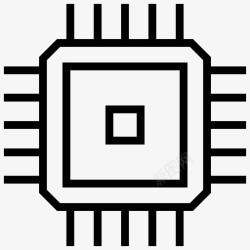 布线处理器芯片计算机操作计算机布线图标高清图片