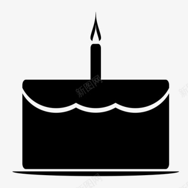 生日蛋糕周年纪念快乐图标图标